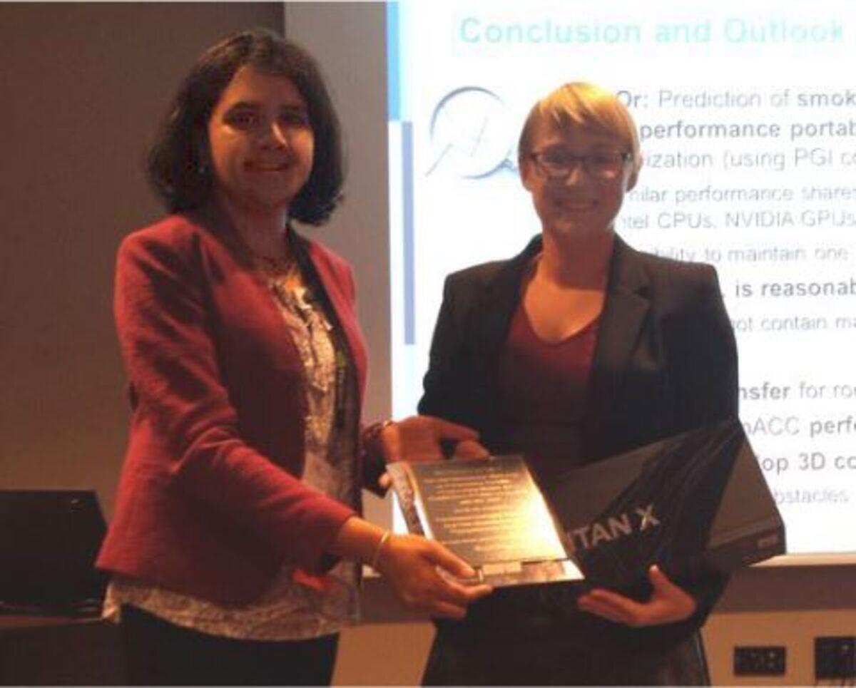 Frau Wienke mit dem Best Paper Award