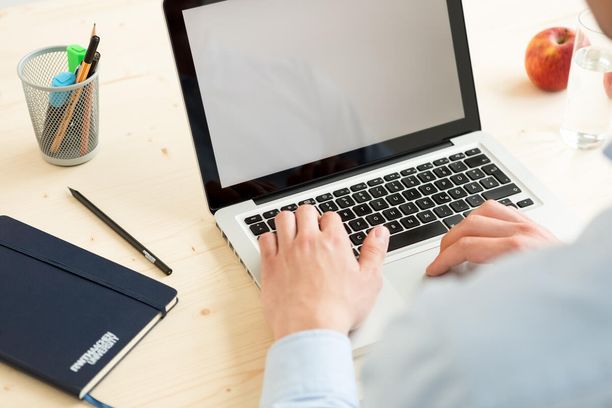Studieren am Laptop