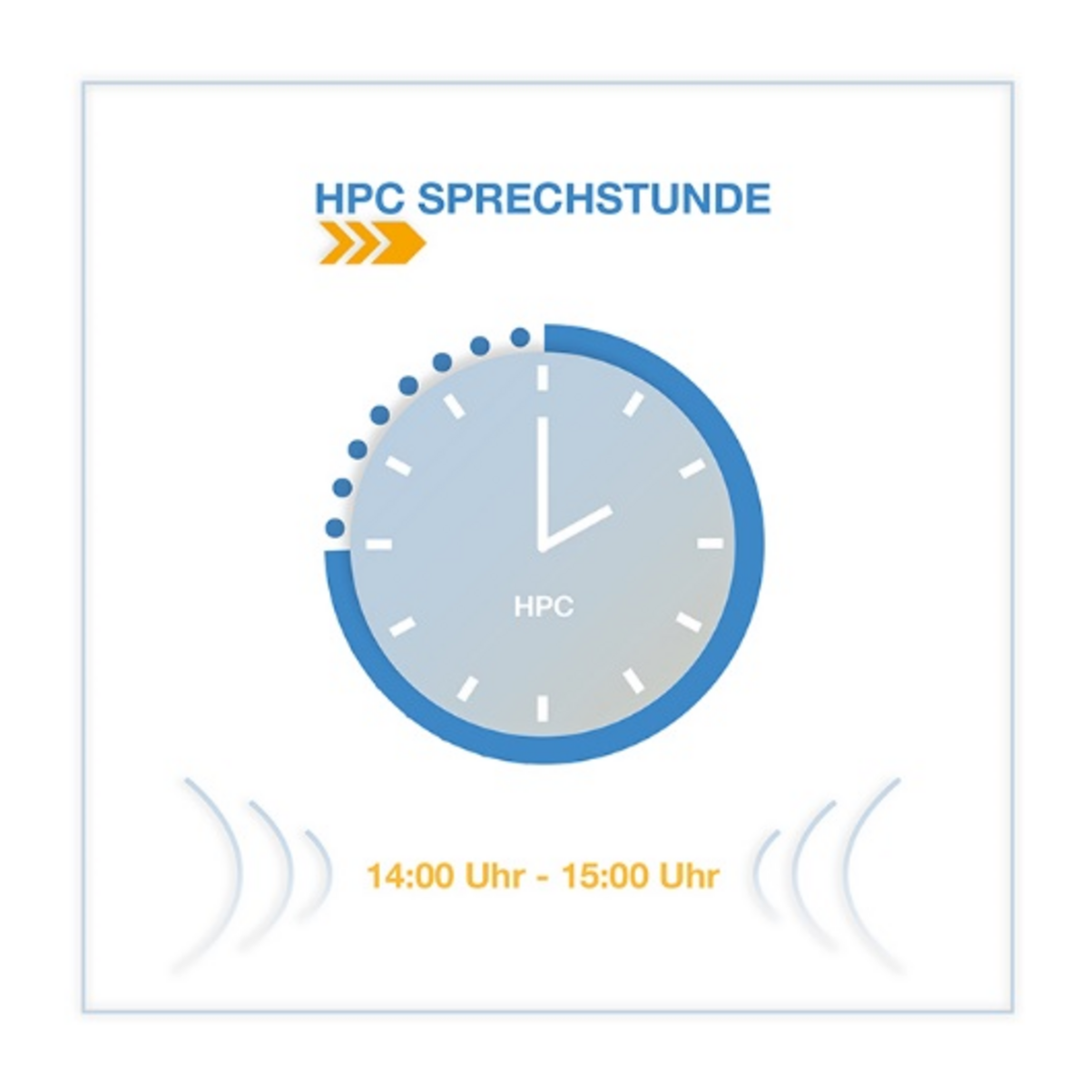 Uhr zeigt 14 Uhr an