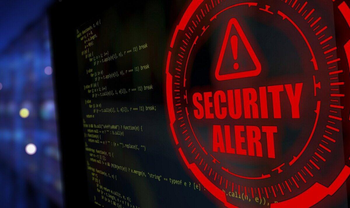 Warning sign „Security Alert“