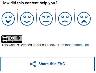 Rating and sharing function FAQ