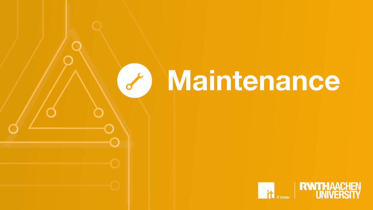 The word ‘maintenance’ on a yellow background