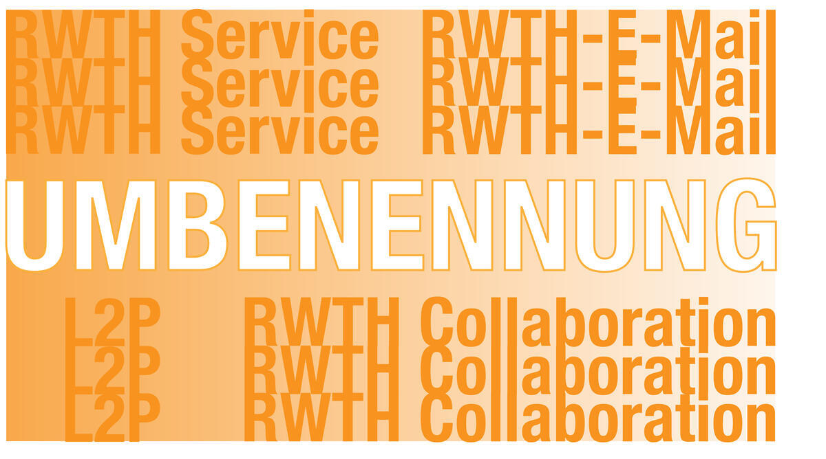 Symbolbild für Umbenennung von RWTH Service und L2P