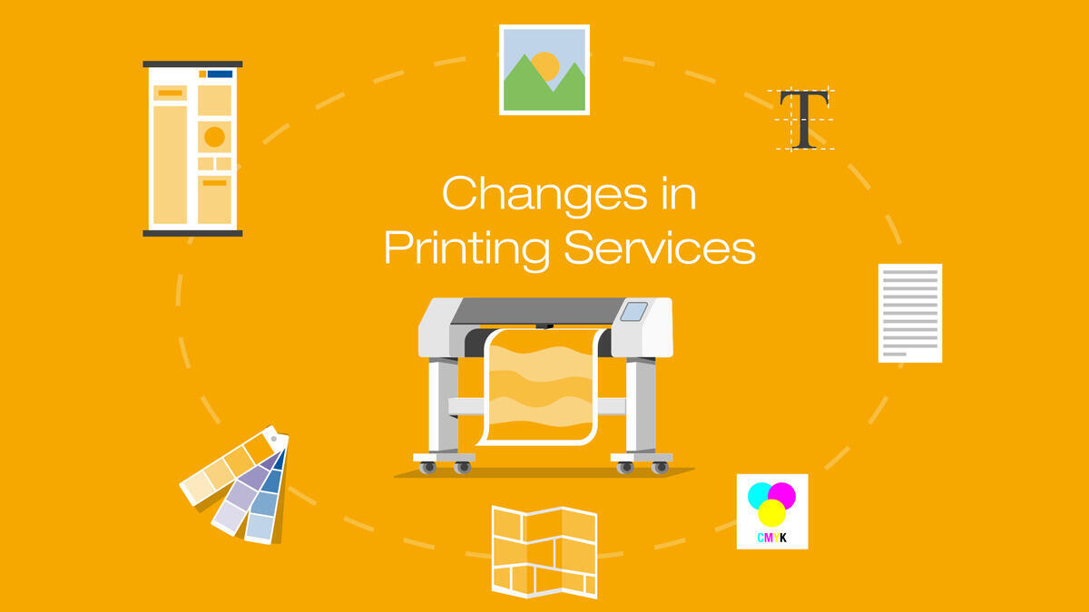 Infographic on Changes in Printing Services